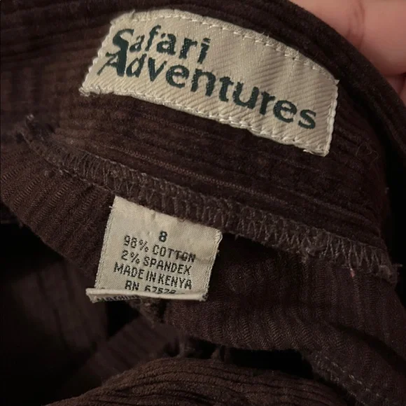 Stylish Brown Corduroy Pants - Picture 3 of 3